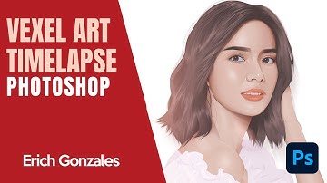 VEXEL ART TIMELAPSE | Alpha Masking [Adobe Photoshop] - Erich Gonzales