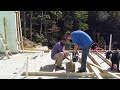 Day one of framing house E13 / Mountain Living