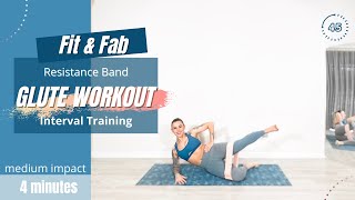 Resistance Band Glute Workout | Interval Training | Fitness With Diva