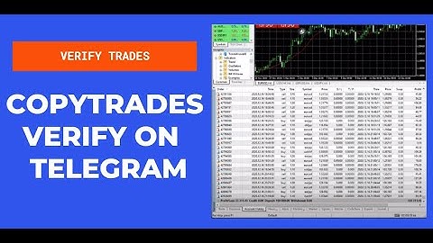 How to Verify Each MT4 Trades on Telegram and Copy as per Forextrade1 Strategy