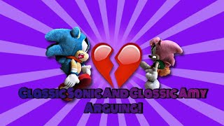 Classic Sonic And Classic Amy Arguing