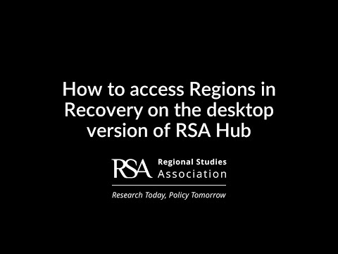 Access Regions in Recovery global E-Festival via the RSA Hub Desktop Version