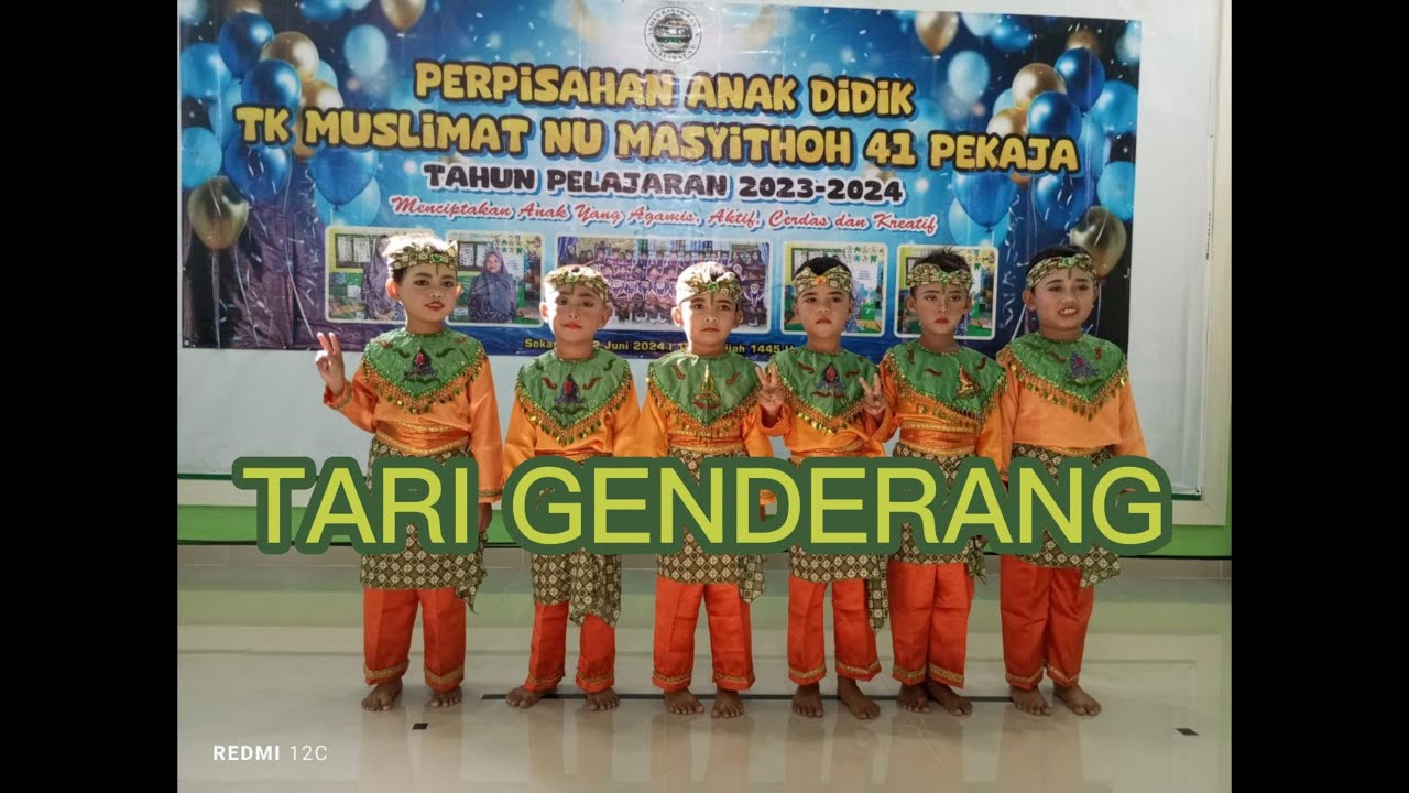 TARI GENDERANG TK MUSLIMAT NU MASYOTHOH 41 PEKAJA