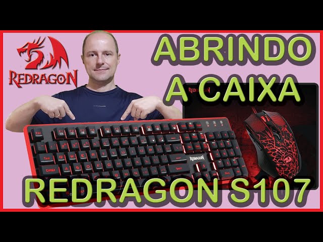 Combo Gamer Redragon S125 com Teclado Mecânico, Mouse e Headset