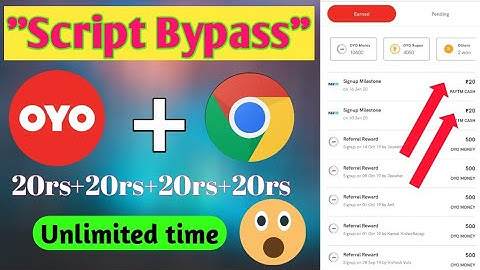 Oyo app refer and earn script Bypass trick