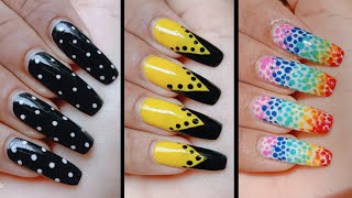 Quick &amp; Easy Nail arts using Dotting Tool for beginners 😻 | Nail art tutorial
