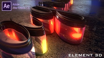 Intro 3D Glow | Element 3D | After Effect Tutorial | Free Project File