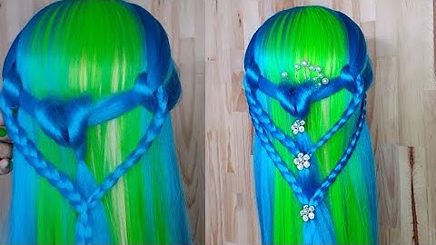 Kiểu tết tóc dài đẹp đơn giản dễ làm cho bạn gái đi chơi đi dự tiệc | Easy Braided Hairstyle | f114