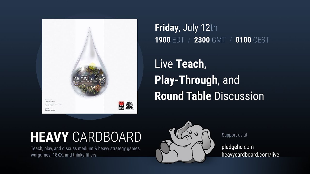 Petrichor 4p Teaching, Play-through, & Round table by Heavy Cardboard