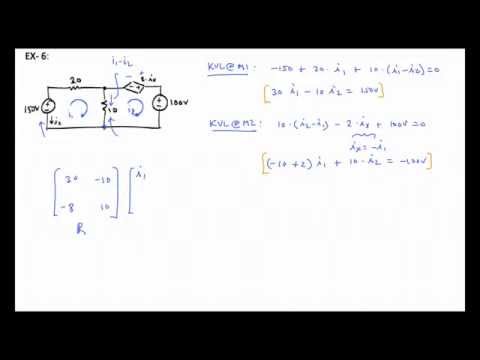 NA 6 - Mesh Analysis: solving circuits with dependent voltage sources