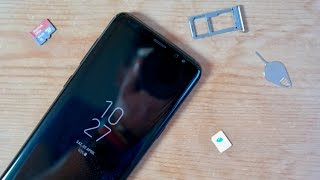 Galaxy S8 - How To Install A SIM & Micro SD Card