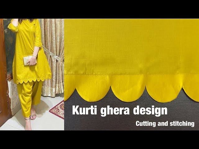 Bimba Designer Flared Anarkali Dress for Women Cut-Work York Kurti Long  Tunic Cotton Kurta Black at Amazon Women's Clothing store