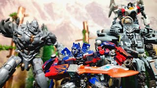 Transformers: Optimus Prime vs Megatron/ Forest Battle | Stop Motion Animation