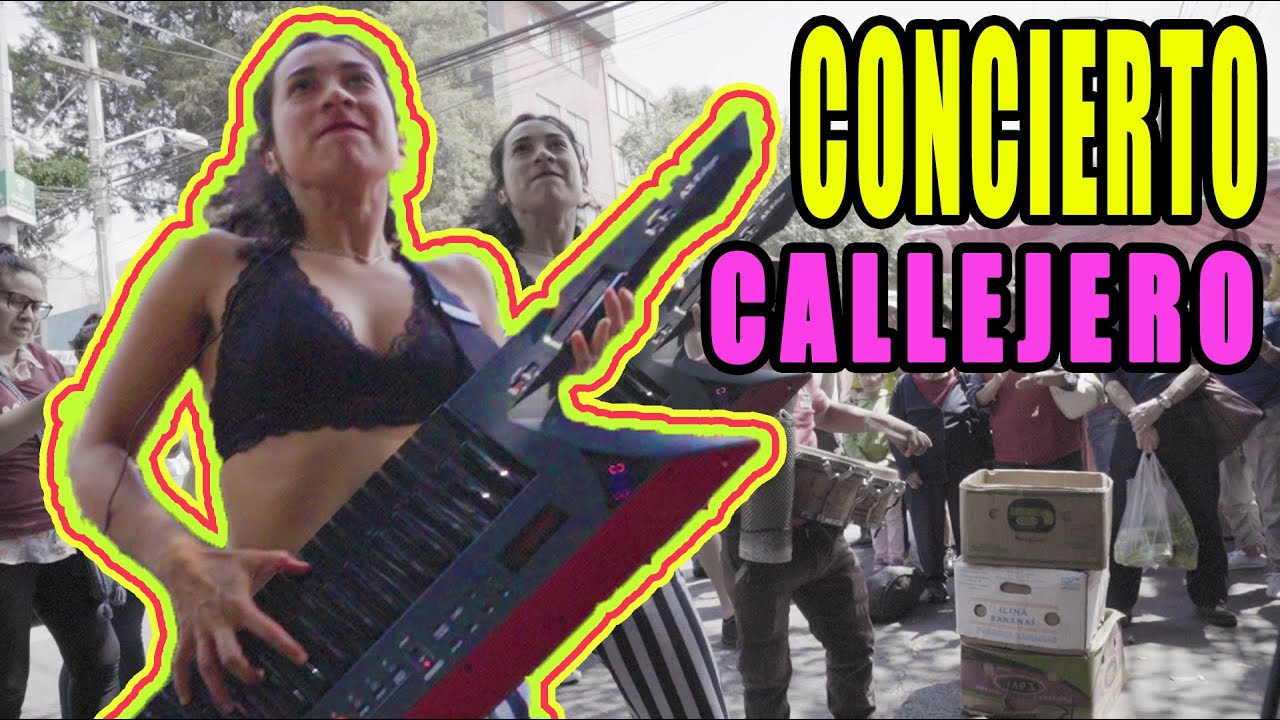 CONCIERTO CALLEJERO EN UN TIANGUIS DE LA ROMA