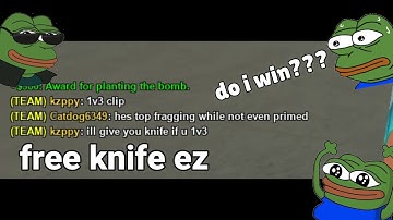 free knife if I clutch...? (Counter blox Montage)