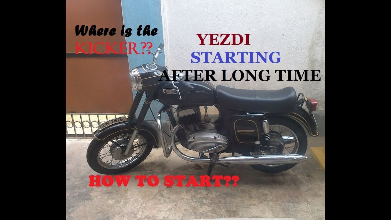 YEZDI 250 RESTORED AFTER LONG TIME START, HOW TO START?? YouTube