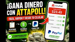 COMO GANAR DINERO RESOLVIENDO ENCUESTA CON ATTAPOLL 2026 screenshot 1