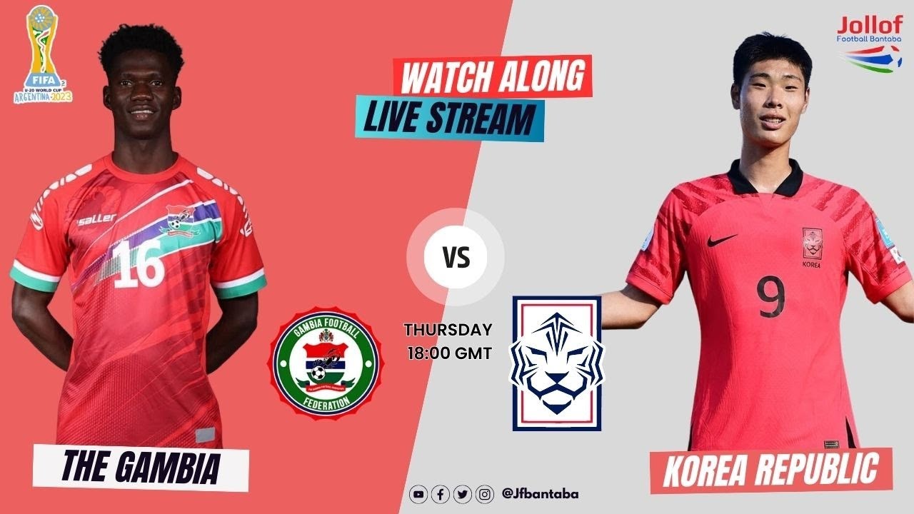 Gambia Football Xtra | FIFA U-20 World Cup | Gambia vs Korea Republic ...
