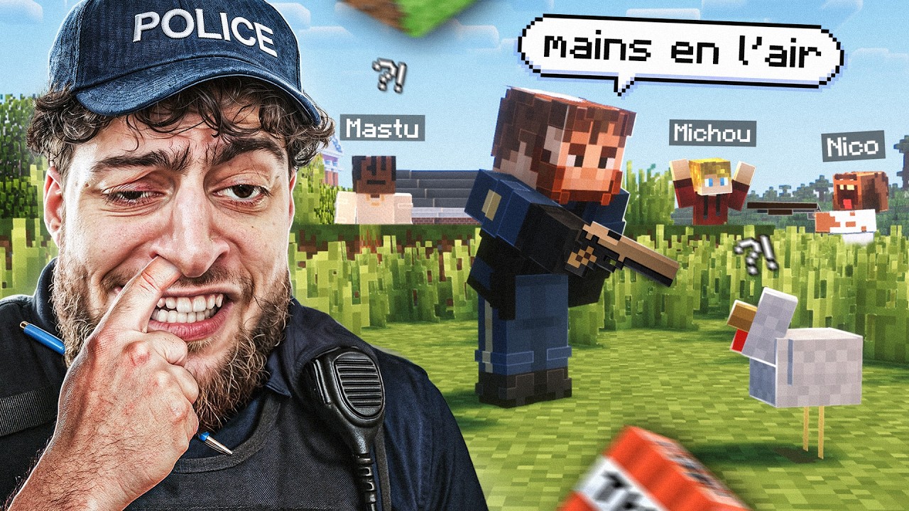 JE DEVIENS LE PIRE POLICIER DE CRAZY TOWN 💀👮 (Minecraft RP) #3