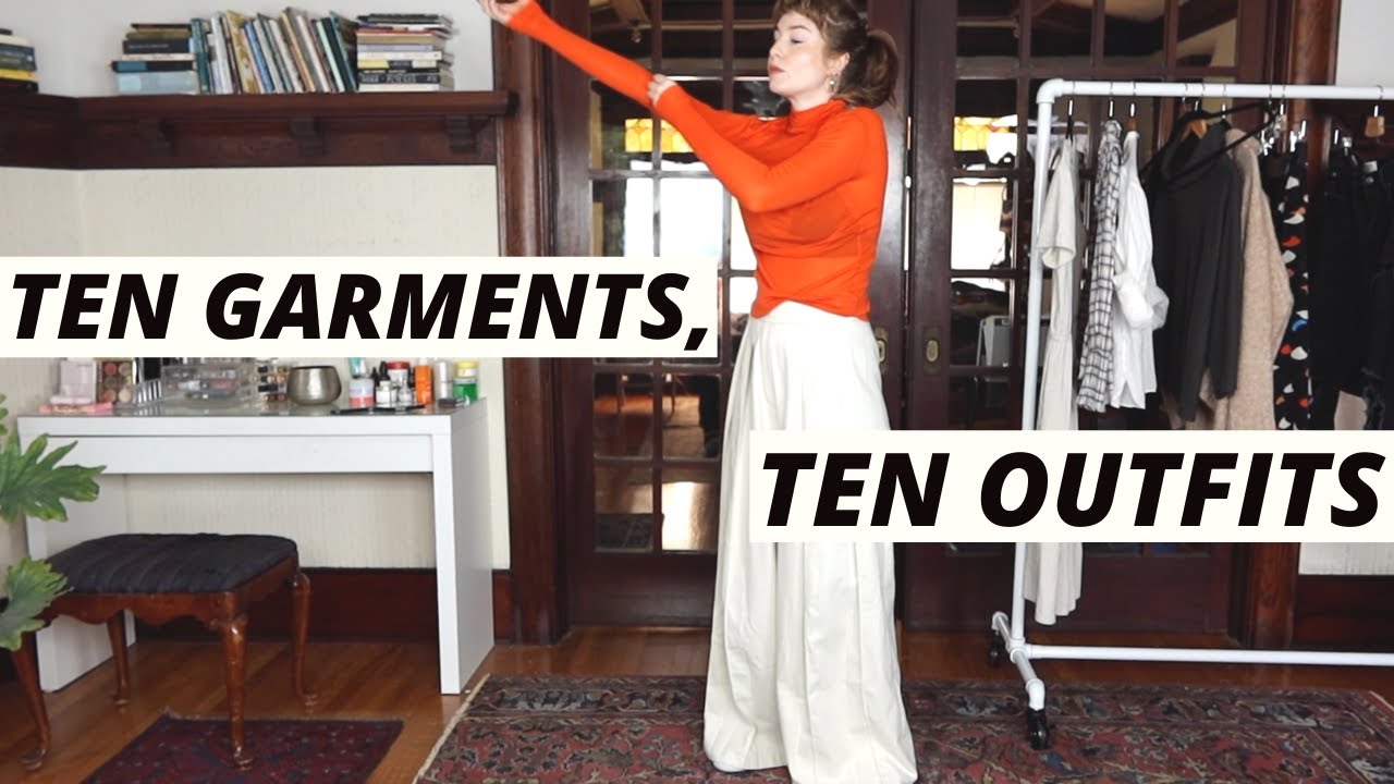 10 x 10 CAPSULE WARDROBE CHALLENGE FOR FALL/TRANSITIONAL WEATHER | Hannah Louise Poston