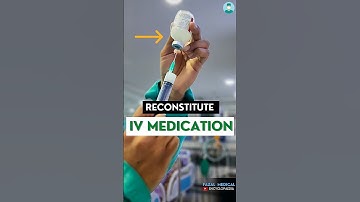 How to Prepare Powdered Medication| IV Medication| Vial Medication administration #shortsvideo