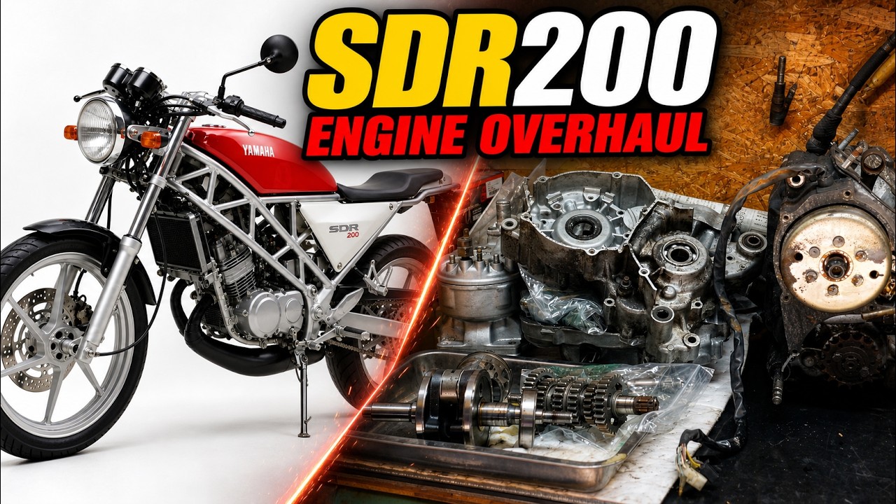 Bike Restoration] YAMAHA SDR200 Engine Overhaul - YouTube