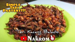 Resep Teri Kacang Balado Simple Tapi Pastent || Nakrom