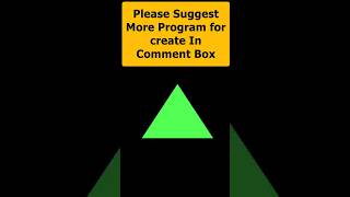 Draw Triangle In C Graphics | C Graphics #cprogramming  #cgraphics #shorts #viral