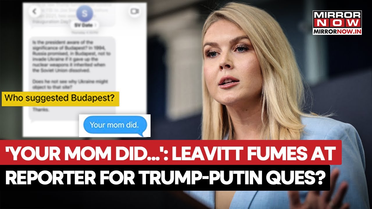 «Ваша мама сделала...»: взрывной ответ Каролины Ливитт репортеру на вопрос о встрече Трампа и Путина