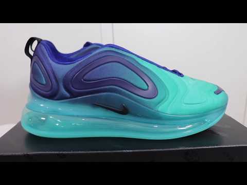 Nike Air Max 720 Black Racer Blue AO2924-013 on feet - YouTube