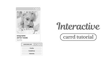 minimalist interactive carrd tutorial - cr owner