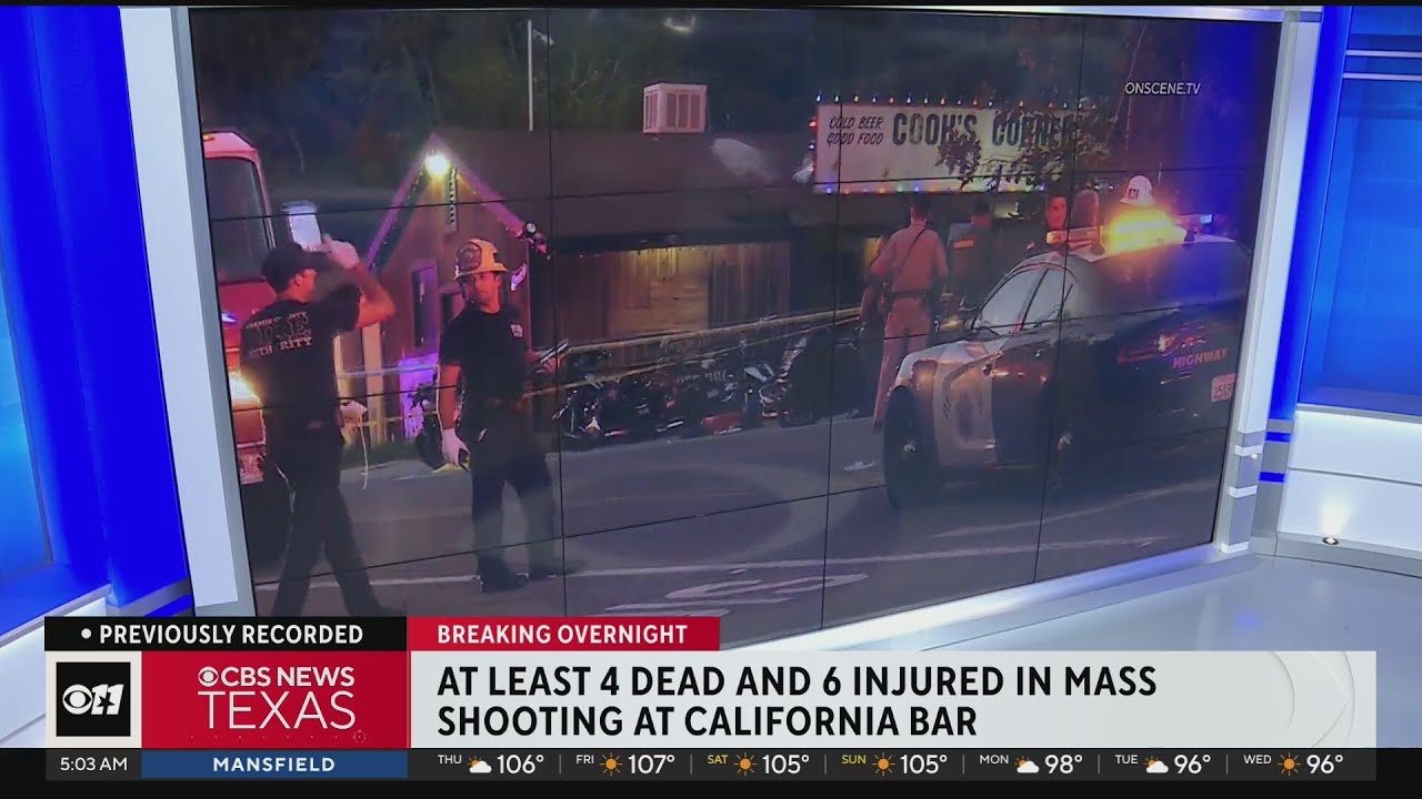 At least 4 dead, others injured in mass shooting in California - YouTube