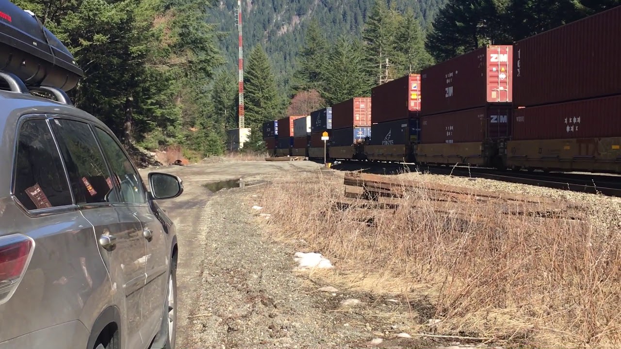 CN intermodal chase between Yale and Nicomen Indian reserve