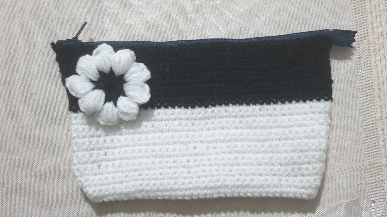 පැන්සල් කෙස් එකක් තනියම ගොතමු ❤ How to make a crochet  pencil case🌹