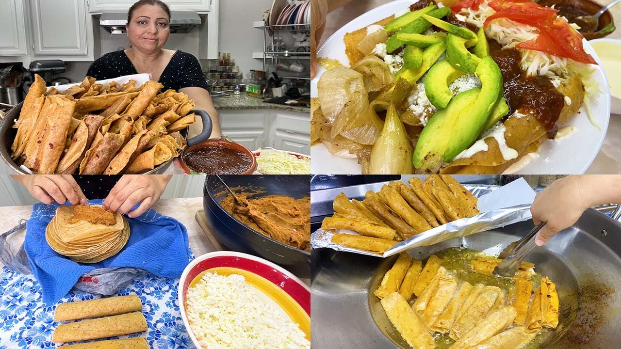 LAS MEJORES FLAUTAS/TACOS DE REQUESON, FRIJOLES Y PAPA😋 YouTube