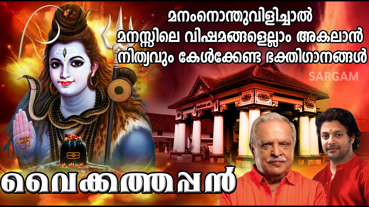 മനംനൊന്തുവിളിച്ചാൽ മനസ്സിലെ വിഷമങ്ങളെല്ലാം അകലാൻ നിത്യവും കേൾക്കേണ്ട ഭക്തിഗാനങ്ങൾ | Vaikkathappan