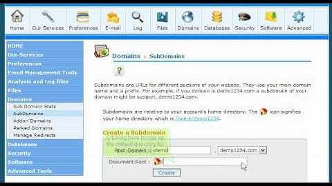 How to create a subdomain in cPanel
