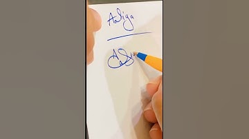 Signature of Aaliya