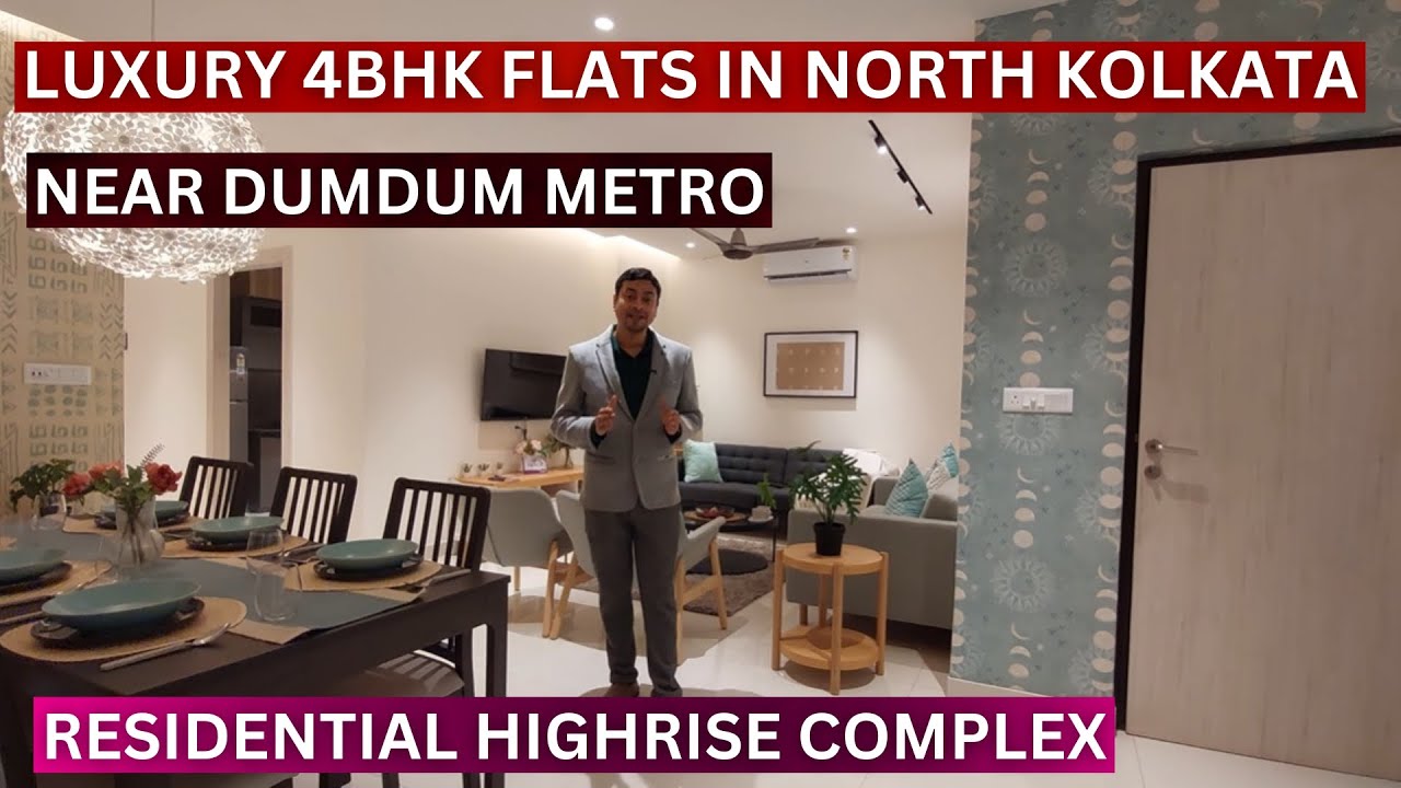 Элитные 4-комнатные квартиры в Калькутте рядом со станцией метро Думдум, Синти Море 📞8100293325 #...