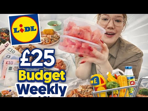 Lidl 25 Budget Weekly Food Shop+ Meal Plan