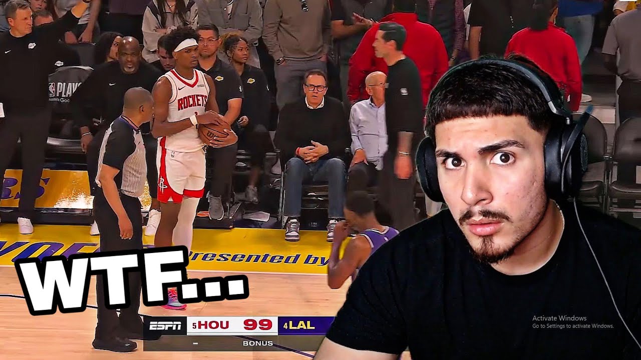 Lakers... WTFFFF!!! LeBron Fan Reacts Lakers vs Rockets Game 5 Full ...