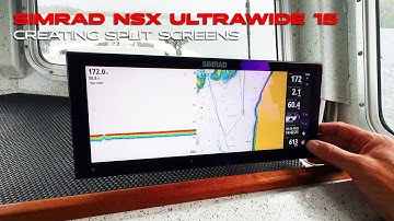 Simrad NSX Ultrawide 15 - Creating Split Screens