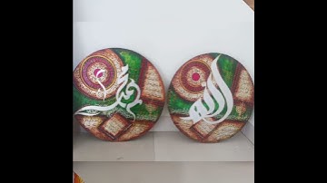 modren calligraphy paintings by saimaashfaq.