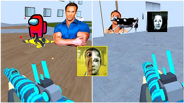 Nextbots Sandbox in Backrooms Shooter Gameplay 280,Sandbox Android Games  ios Walkthrough Simulator