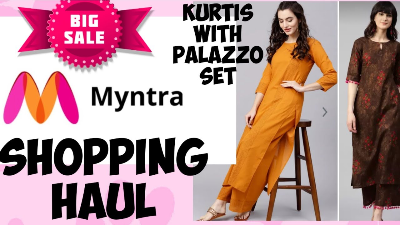 Myntra Haul 2019 | Kurta-Palazzo Set Starting 350 | Total 6 Sets | All  under 999 | Libas Shree Anouk - YouTube