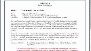 Project 1 Description