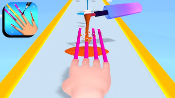 Nail Art Run 👸🌈💅 Gameplay (Android, iOS) All Levels NAR1GP1