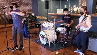 Ishan drumming on Iron Man at Towne Parlor, Stamford
