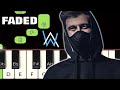 Faded song   alan walker  piano tutorial  piano notes  piano online pianotimepass faded