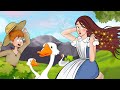 Die Gänsemagd + Rotkäppchen | Märchen für Kinder | Gute Nacht Geschichte